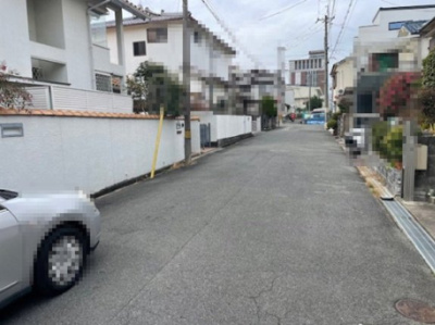 【前面道路含む現地写真】 | 枚方市中宮西之町土地　A号地