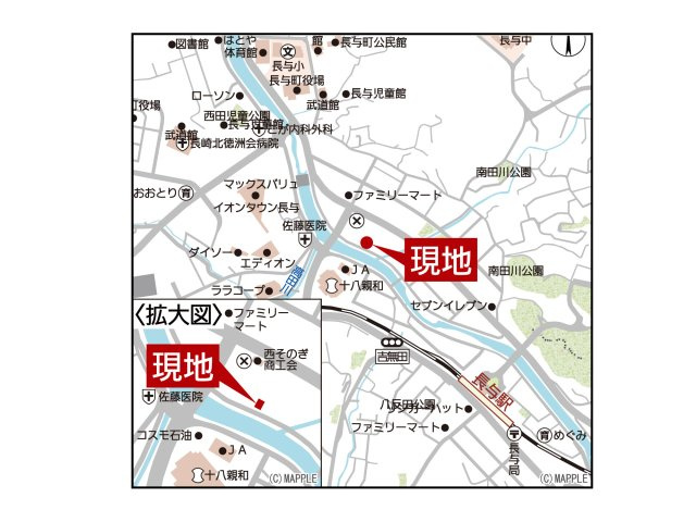 長与町嬉里郷-第4の前面道路含む現地写真|■■現地案内図■■