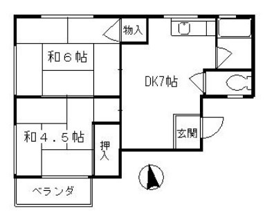 シャトーＦの間取り