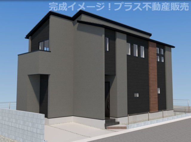 【外観】 | 福岡市東区香椎3丁目5期　1号棟（全1棟）【仲介手数料無料・0円】 | 現地写真。プラス不動産販売なら、現場の全ての棟をまとめてご見学頂けます。