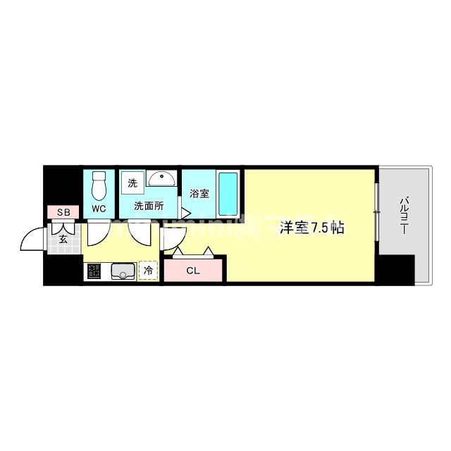 Louis Residence 天王寺町北の間取り