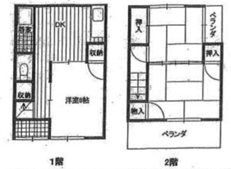 【間取り】 | 玉置貸家一戸建て