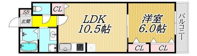 神崎町アパートの間取り
