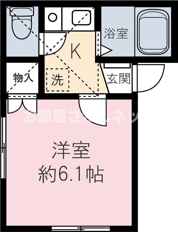 カールトンハウス【おとり物件なし】#学生・社会人にオススメ！初期費用分割払いOK！の間取り