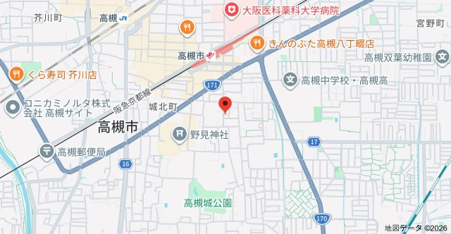 上本町貸家の地図