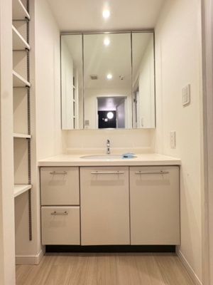 【独立洗面台】 | 新品家具付きマンション中央町14(KaGood東京)