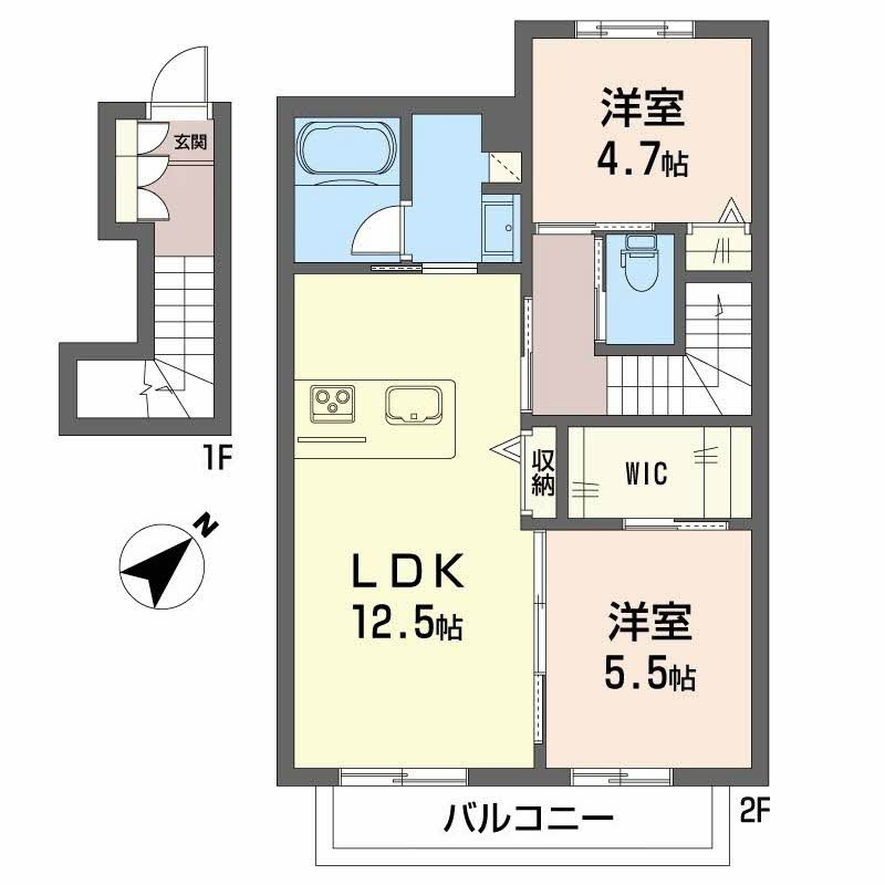 シャーメゾンにしむらの間取り