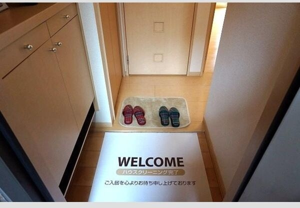 ドミール六条の玄関