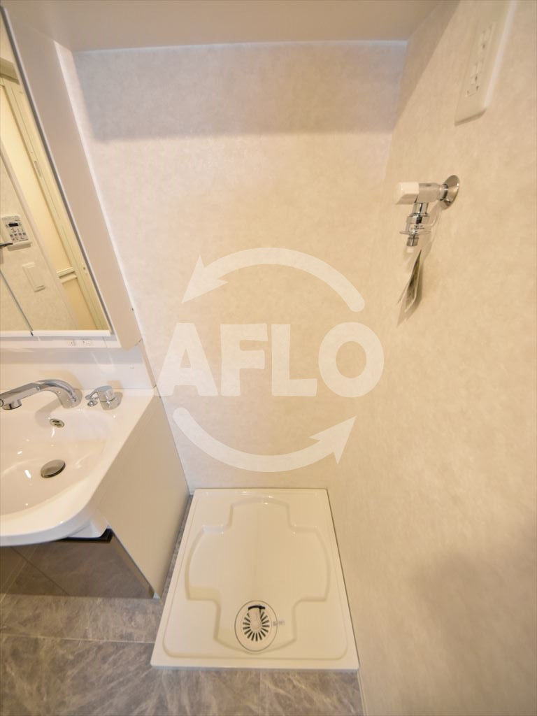 レジュールアッシュ桜宮リバーコートの設備|レジュールアッシュ桜宮リバーコート　洗濯機置き場