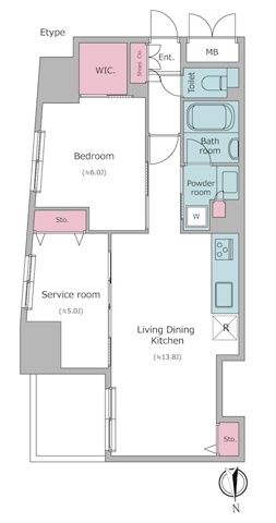 新品家具付きマンション亀戸3(KaGood東京)の間取り|※間取りと異なる場合は現状を優先します。