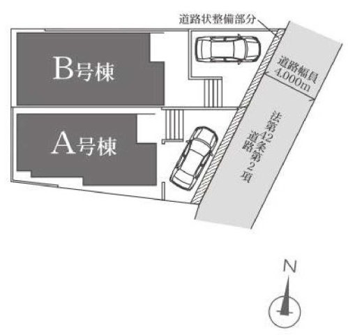 【横浜市保土ケ谷区初音ケ丘29-20全2棟新築戸建て】★仲介手数料無料★（初音が丘小学校・橘中学校）の区画図