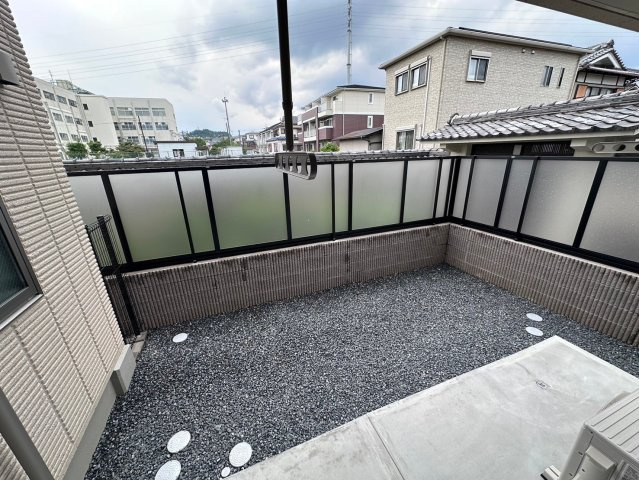 リエゾン奥雲城のバルコニー