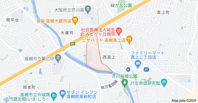 リエゾン奥雲城の地図