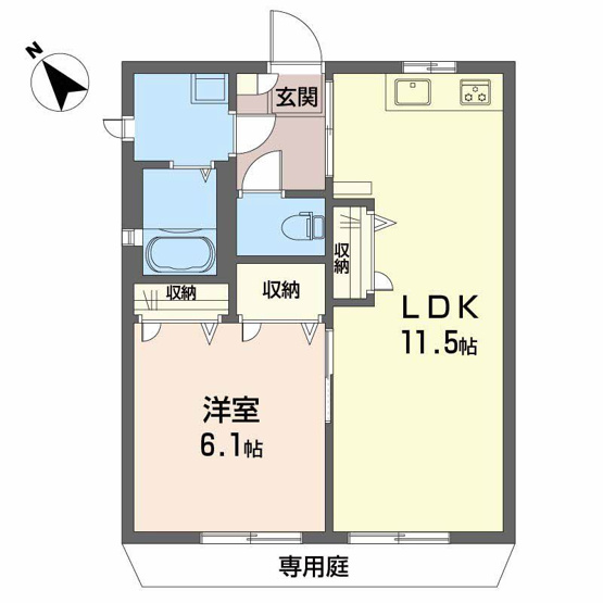 【間取り】 | ディアス土居田 Ｃ棟
