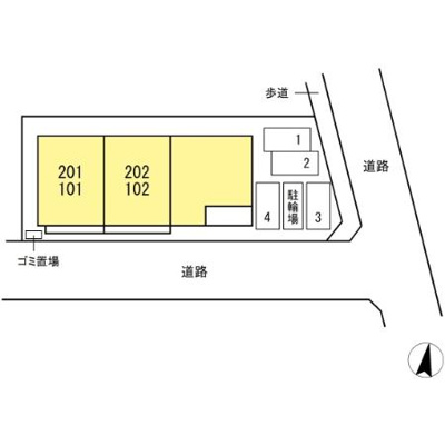【区画図】 | (仮称)D-ROOM鳥飼1丁目新築工事