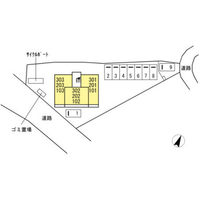 【区画図】 | D-room戸原東