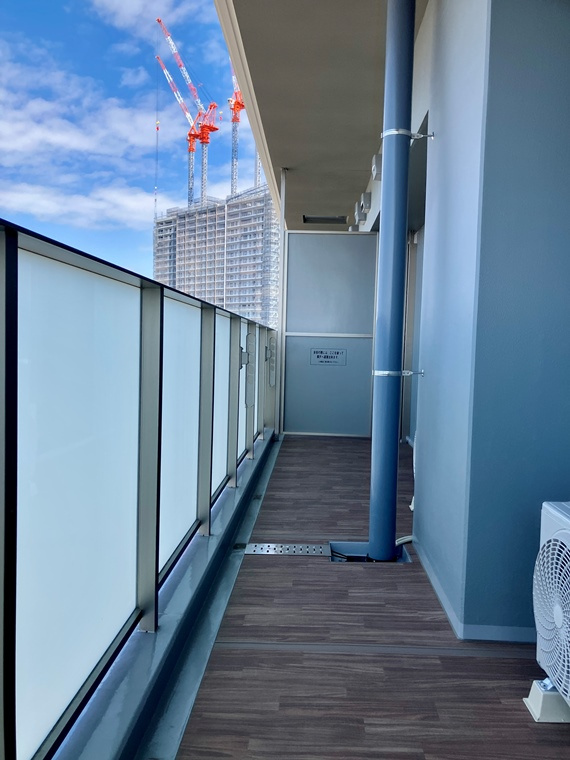 プラウドタワー小岩フロントのバルコニー