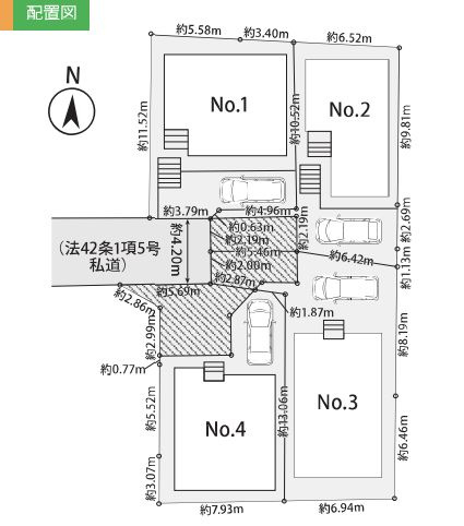 茅ヶ崎市浜須賀新築戸建て　2期№1の区画図|区画図「茅ヶ崎市浜須賀新築戸建て」