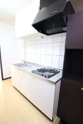 ガスコンロ2口設置済み