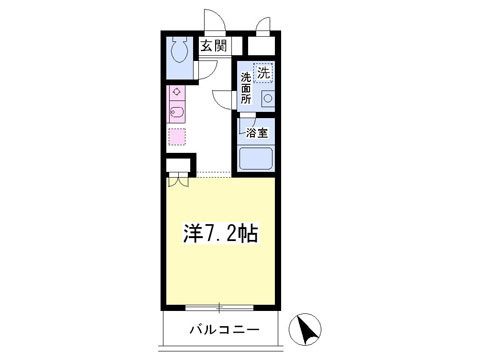 伊勢原駅徒歩１２分　ネット無料使い放題１Ｋマンション