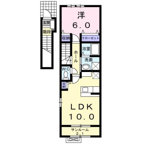 カーサ　レジーナⅡの間取り