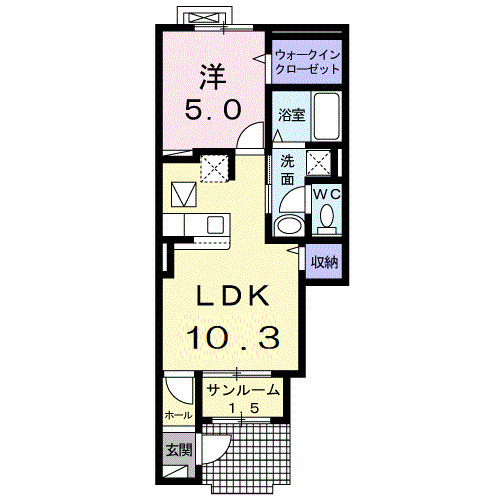ミラノⅥ　Ａの間取り