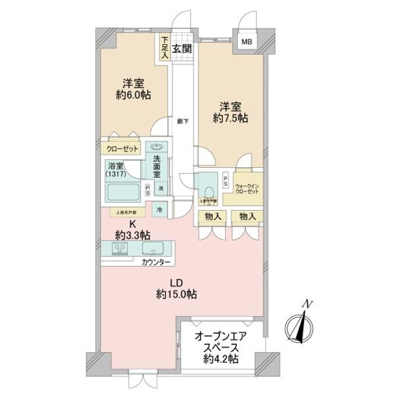 【間取り】 | グランシティ横浜西口