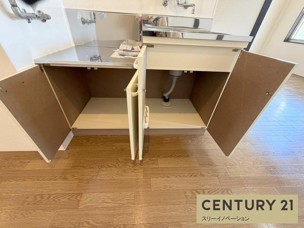 花谷マンションのキッチン|★収納力のあるキッチン★