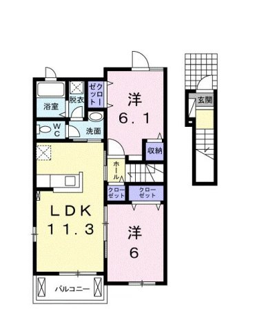Ｊ－ＷＩＳＨの間取り