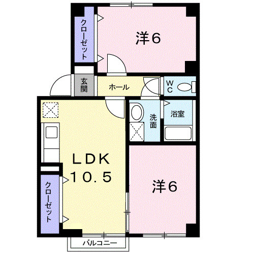 ビューレンゲＢの間取り