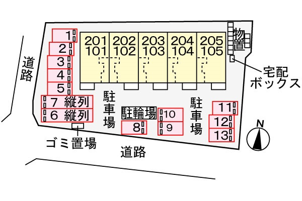 フレーシアⅥの区画図