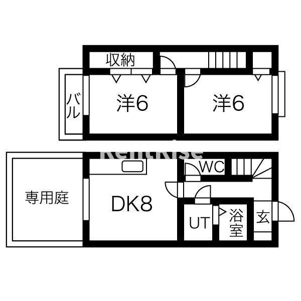メゾネット森本の間取り