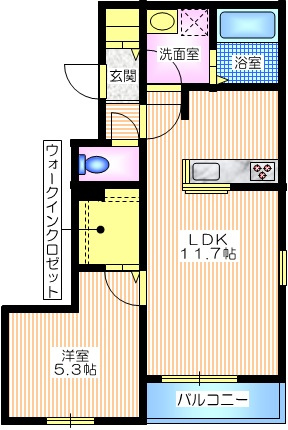 Ｋ．スクエア東蒔田の間取り