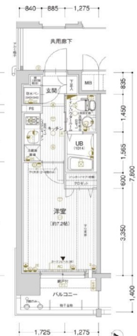エスリード弁天町パークプレイスの間取り