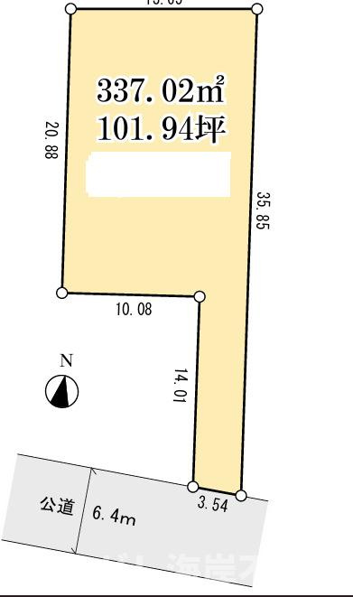 平塚市東中原１丁目　売地の土地図|土地図
