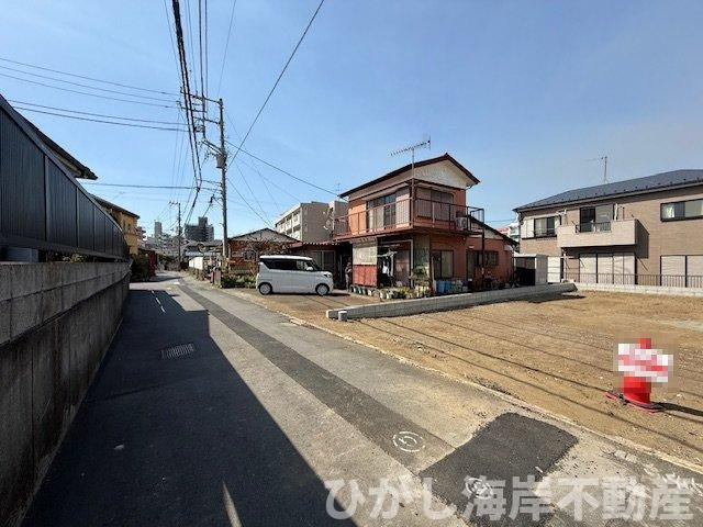 平塚市榎木町　売地の前面道路含む現地写真|現地外観