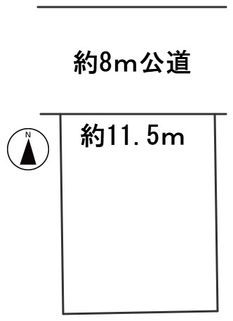６６３８６　関市四季ノ台土地の区画図
