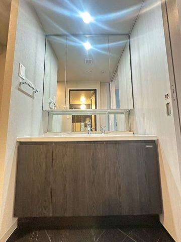 S-RESIDENCE百道aureateの独立洗面台