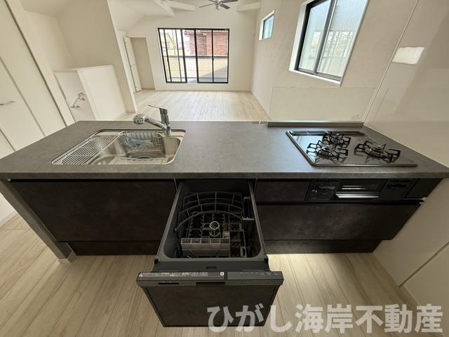 茅ケ崎市高田４丁目　新築戸建　全4棟のキッチン|食洗器付きシステムキッチン