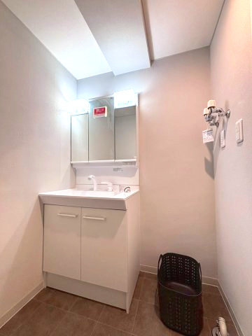 北21条ハイツの独立洗面台