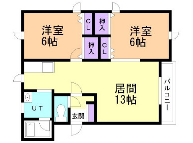 ビクトリアコーポⅡの間取り