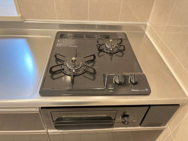 トリコロールⅡのキッチン|２口コンロ