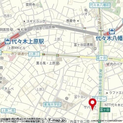 【地図】 | エスコートノヴェル代々木公園