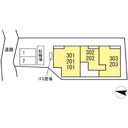 リアンメゾンの区画図