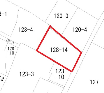 花田町西郷売地の区画図