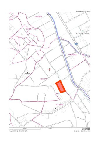 城下町売地（農地）の地図