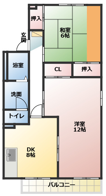 ハイム　HIDAKAの間取り