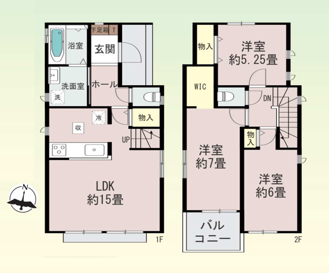 【間取り】 | 福岡市東区青葉7丁目　A号棟（全2棟）【仲介手数料無料・0円】 | 平日、土日祝日もお好きな日時にご見学可能です。お気軽にお問合せ下さい。