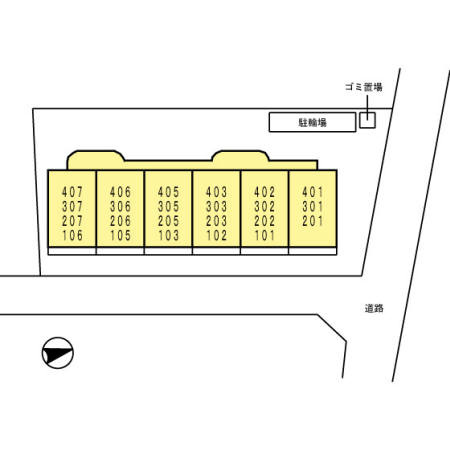 サニーヒルズＫの区画図