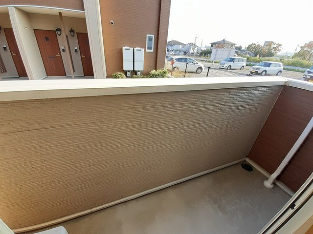 サンライト宗像ⅡＢのバルコニー|バルコニー付きです